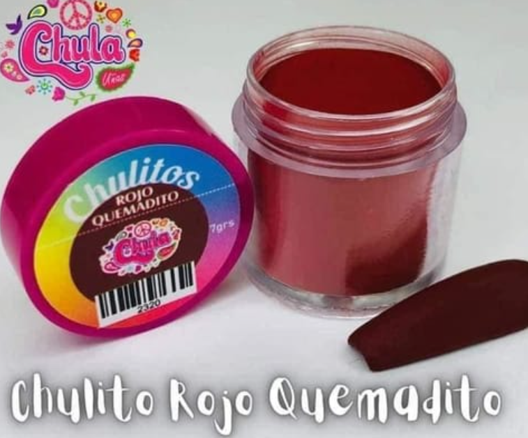ACRILICO ROJO QUEMADITO CHULA
